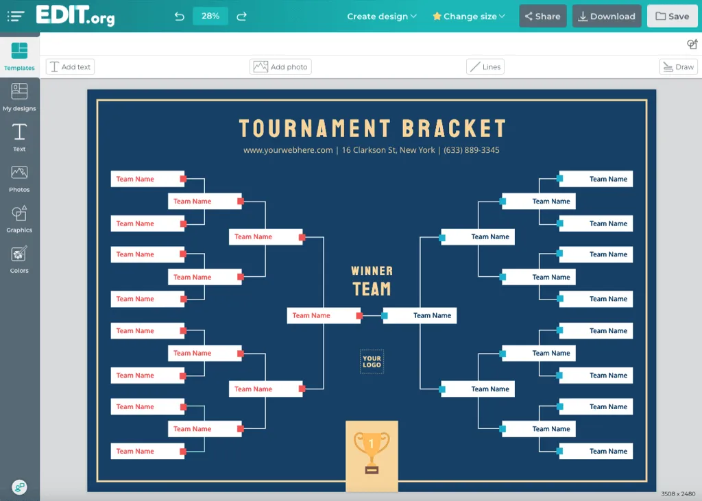 Free Tournament Bracket Generators and Templates